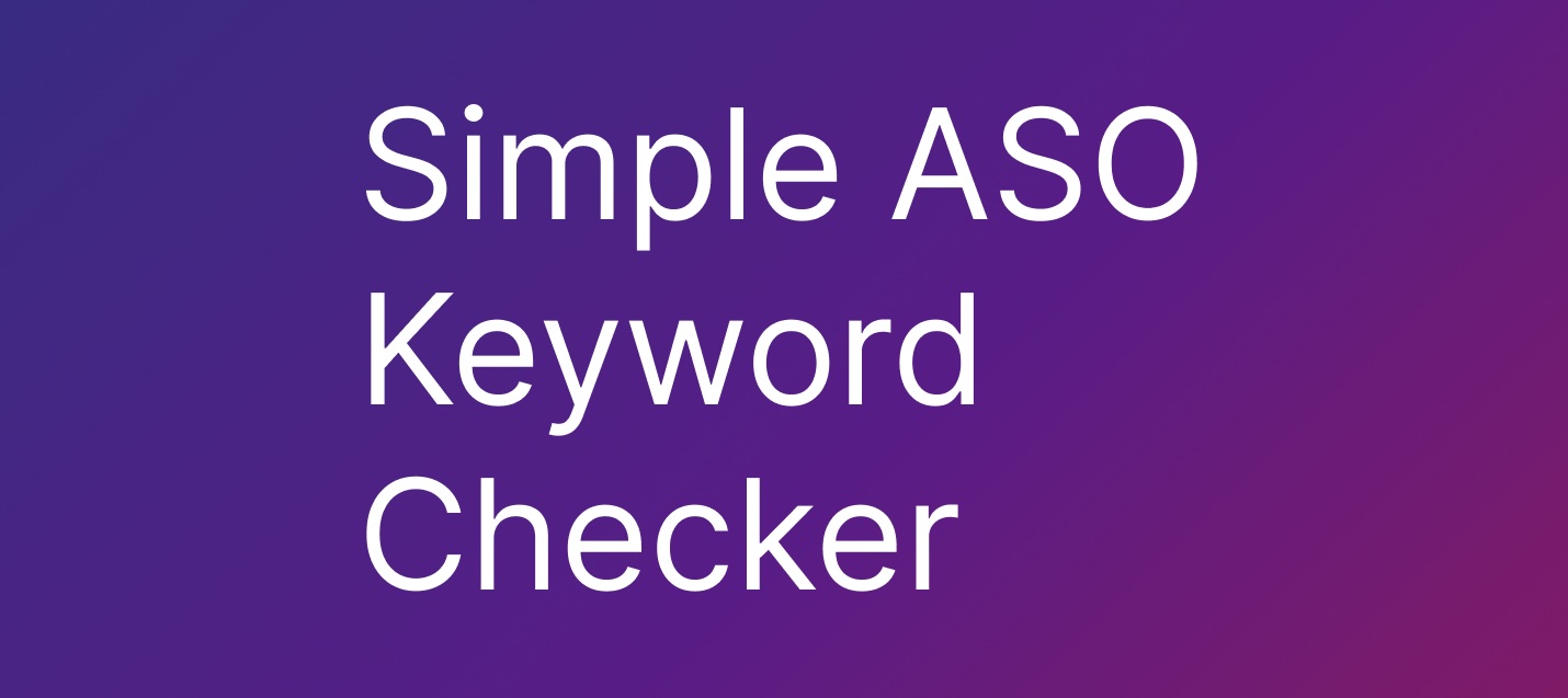 ASO Keyword screenshot